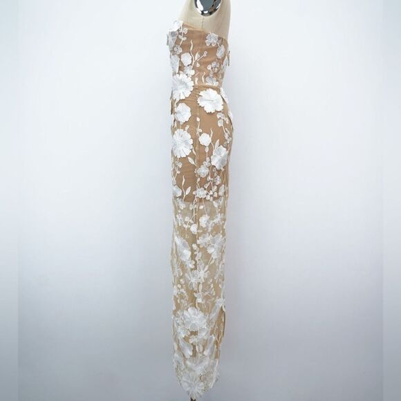NWOT BRONX AND BANCO JASMINE BLANC STRAPLESS MAXI DRESS - Picture 9 of 16
